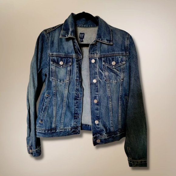 Denim Jean Jacket GAP SMALL PETITE - Picture 2 of 7